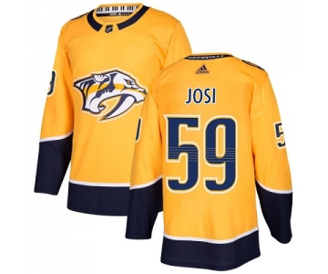 Adidas Nashville Predators #59 Roman Josi Yellow Home Authentic Stitched Youth NHL Jersey