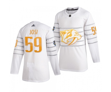 Men's Nashville Predators #59 Roman Josi White 2020 NHL All-Star Game Adidas Jersey