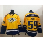 Nashville Predators #59 Roman Josi Yellow Jersey