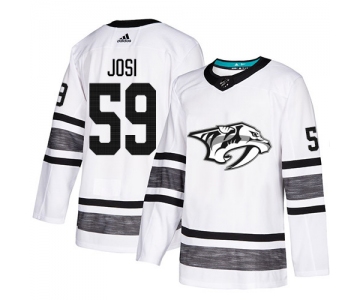 Predators #59 Roman Josi White Authentic 2019 All-Star Stitched Hockey Jersey