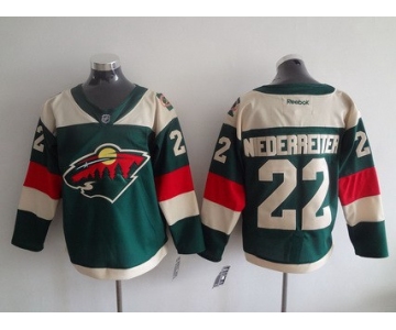 Men's Minnesota Wild #22 Nino Niederreiter Reebok Green 2016 Stadium Series Team Premier Jersey