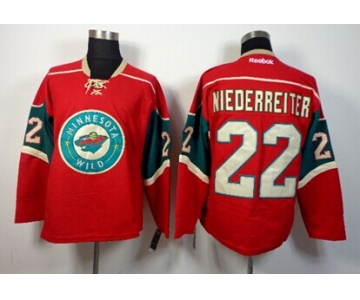 Minnesota Wild #22 Nino Niederreiter Red Jersey