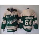 Men's Minnesota Wild #64 Mikael Granlund Old Time Hockey Green Hoodie