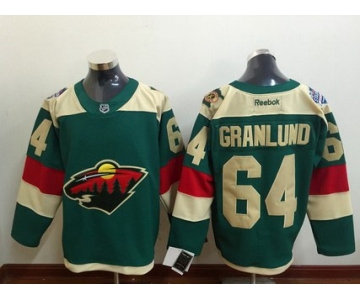 Men's Minnesota Wild #64 Mikael Granlund Reebok Green 2016 Stadium Series Team Premier Jersey