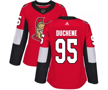 Adidas Senators #95 Matt Duchene Red Home Authentic Women's Stitched NHL Jersey