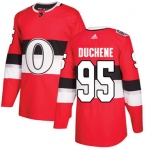 Kid Adidas Senators 95 Matt Duchene Red Authentic 2017 100 Classic Stitched NHL Jersey