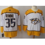 Adidas Predators #35 Pekka Rinne White Road Authentic Stitched NHL Jersey