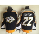 Men's Nashville Predators #22 Jordin Tootoo Navy Blue 1998-99 Throwback Stitched NHL CCM Vintage Hockey Jersey