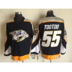 Men's Nashville Predators #55 Jordin Tootoo Navy Blue 1998-99 Throwback Stitched NHL CCM Vintage Hockey Jersey