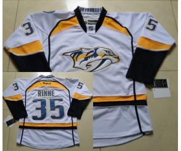 Nashville Predators #35 Pekka Rinne White Jersey