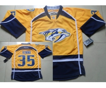 Nashville Predators #35 Pekka Rinne Yellow Jersey