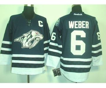 Nashville Predators #6 Shea Weber Blue Third Jersey