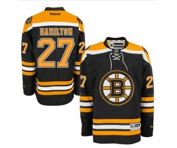 Men's Boston Bruins #27 Dougie Hamilton Black Jersey