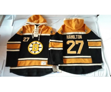 Old Time Hockey Boston Bruins #27 Dougie Hamilton Black Hoodie