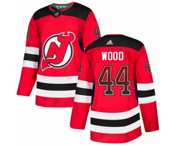 Men's New Jersey Devils #44 Miles Wood Red Drift Fashion Adidas Jersey