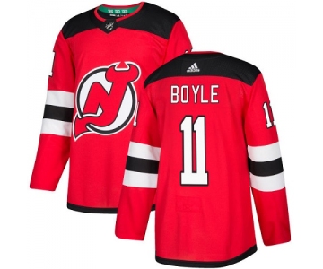 Adidas Devils #11 Brian Boyle Red Home Authentic Stitched NHL Jersey