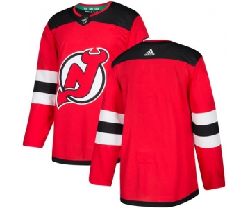 Adidas Devils Blank Red Authentic Stitched NHL Jersey