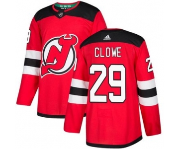 Adidas New Jersey Devils #29 Ryane Clowe Red Home Authentic Stitched NHL Jersey