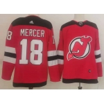 Men's New Jersey Devils #18 Dawson Mercer Red Authentic Jersey