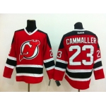 New Jersey Devils #23 Michael Cammalleri Red With Black Jersey