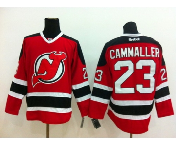 New Jersey Devils #23 Michael Cammalleri Red With Black Jersey