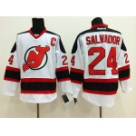 New Jersey Devils #24 Bryce Salvador White Jersey