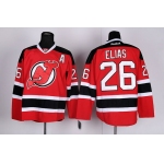 New Jersey Devils #26 Patrik Elias Red With Black Jersey