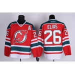 New Jersey Devils #26 Patrik Elias Red With Green Jersey