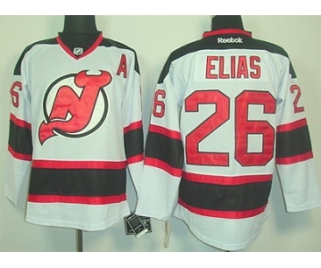 New Jersey Devils #26 Patrik Elias White Jersey