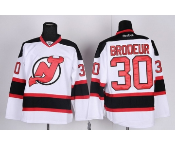 New Jersey Devils #30 Martin Brodeur White Jersey