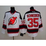 New Jersey Devils #35 Cory Schneider White Jersey