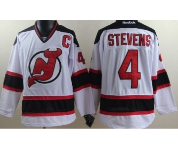 New Jersey Devils #4 Scott Stevens White Jersey