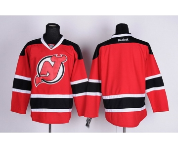 New Jersey Devils Blank Red With Black Jersey