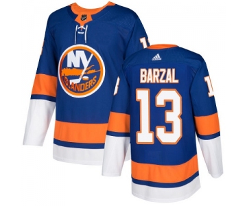 Adidas Islanders #13 Mathew Barzal Royal Blue Home Authentic Stitched NHL Jersey