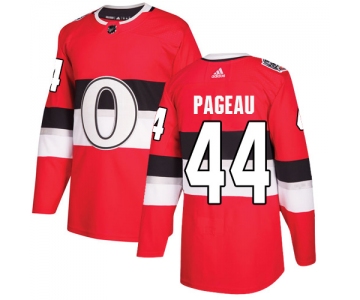 Adidas Senators #44 Jean-Gabriel Pageau Red Authentic 2017 100 Classic Stitched NHL Jersey