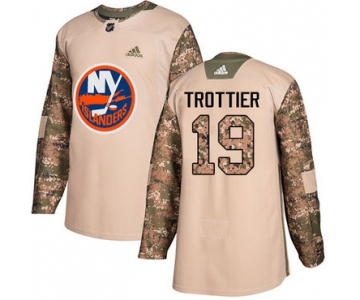 Adidas Islanders #19 Bryan Trottier Camo Authentic 2017 Veterans Day Stitched NHL Jersey