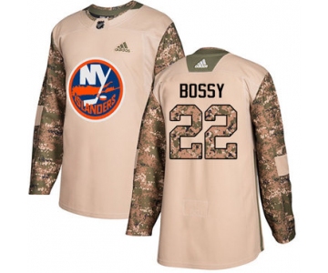 Adidas Islanders #22 Mike Bossy Camo Authentic 2017 Veterans Day Stitched NHL Jersey