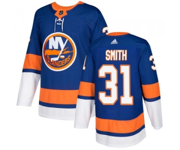 Adidas Islanders #31 Billy Smith Royal Blue Home Authentic Stitched NHL Jersey