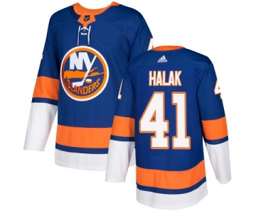 Adidas Islanders #41 Jaroslav Halak Royal Blue Home Authentic Stitched NHL Jersey