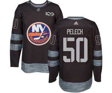 Adidas Islanders #50 Adam Pelech Black 1917-2017 100th Anniversary Stitched NHL Jersey
