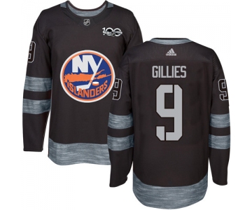 Adidas Islanders #9 Clark Gillies Black 1917-2017 100th Anniversary Stitched NHL Jersey