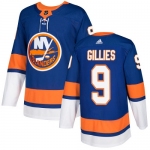 Adidas Islanders #9 Clark Gillies Royal Blue Home Authentic Stitched NHL Jersey
