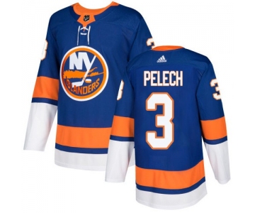 Adidas New York Islanders #3 Adam Pelech Royal Blue Home Authentic Stitched NHL Jersey