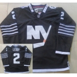 Men's New York Islanders #2 Nick Leddy 2015 Reebok Black Premier Alternate Jersey