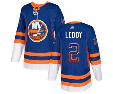 Men's New York Islanders #2 Nick Leddy Royal Drift Fashion Adidas Jersey