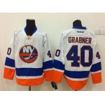 Men's New York Islanders #40 Michael Grabner White Jersey