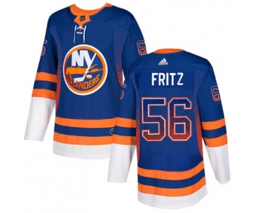 Men's New York Islanders #56 Tanner Fritz Royal Drift Fashion Adidas Jersey