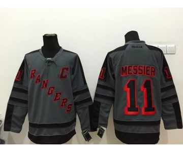 New York Rangers #11 Mark Messier Charcoal Gray Jersey