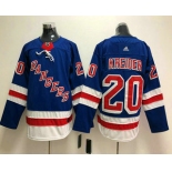 Men's New York Rangers #20 Chris Kreider Royal Blue Home 2017-2018 Hockey Stitched NHL Jersey