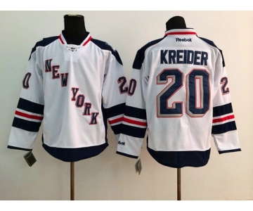 New York Rangers #20 Chris Kreider 2014 Stadium Series White Jersey